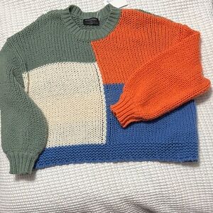 MINKPINK Chunky XS Sage Green Knit Sweater